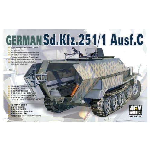 AFV Club 1/35 Sd.kfz.251/1 Ausf.C Plastic Model