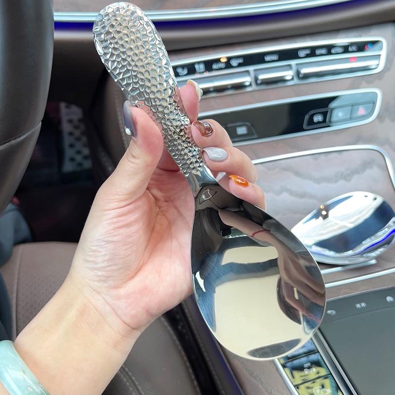 Утолщенная ложка для риса из нержавеющей стали в японском стиле с длинной ручкой, лопатка для рисоварки, шведский стол, сервировочный совок, кухонная утварь для дома