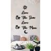 Wooden Live By The Sun Love By The Moon Wall Decor For Living Room Bedroom 90x80 Cm Painting