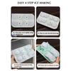 4 Pcs Ice Cube Mold Food Grade Silicone for Party Bar Use French Bulldog Shape Whiskey Cocktail Chiller Tool Durable