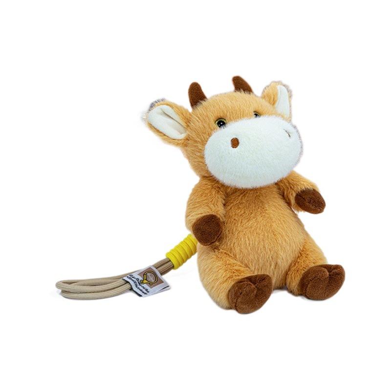 Zhangzhongbao новая милая плюшевая подвеска кукла теленок кукла плюшевая игрушка школьная сумка подвеска кукла