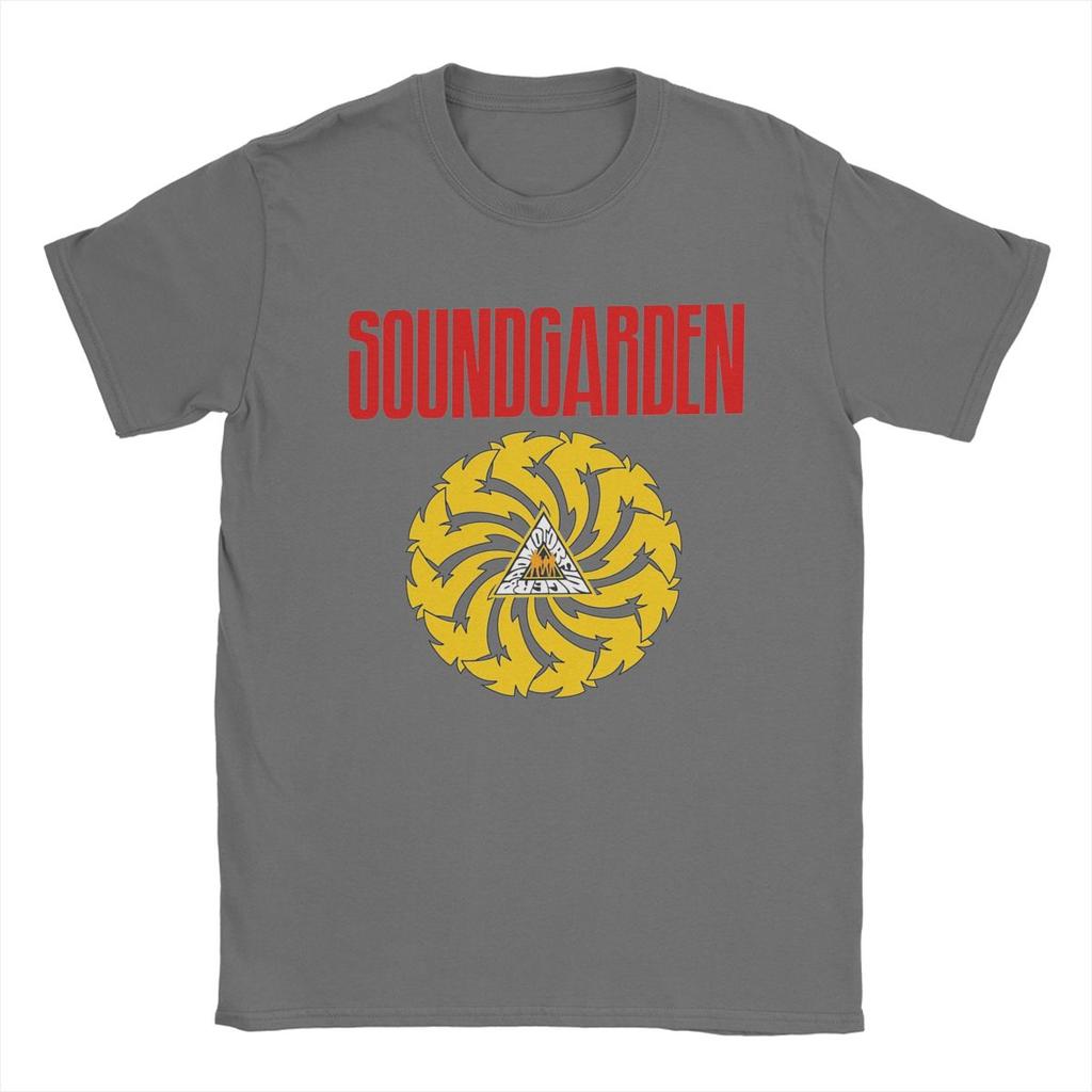 Забавная футболка Soundgarden Badmotorfinger для мужчин, круглый воротник, футболки из чистого хлопка, футболки с коротким рукавом, топы больших размеров