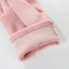 Solid Color  Gloves Keep Warm Women Mittens Fashion Winter Velvet Gloves  Driving