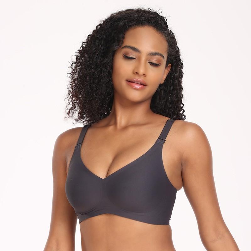 Plus Size Womens Seamless Wirefree Full Cup Bra Comfort Everyday Support