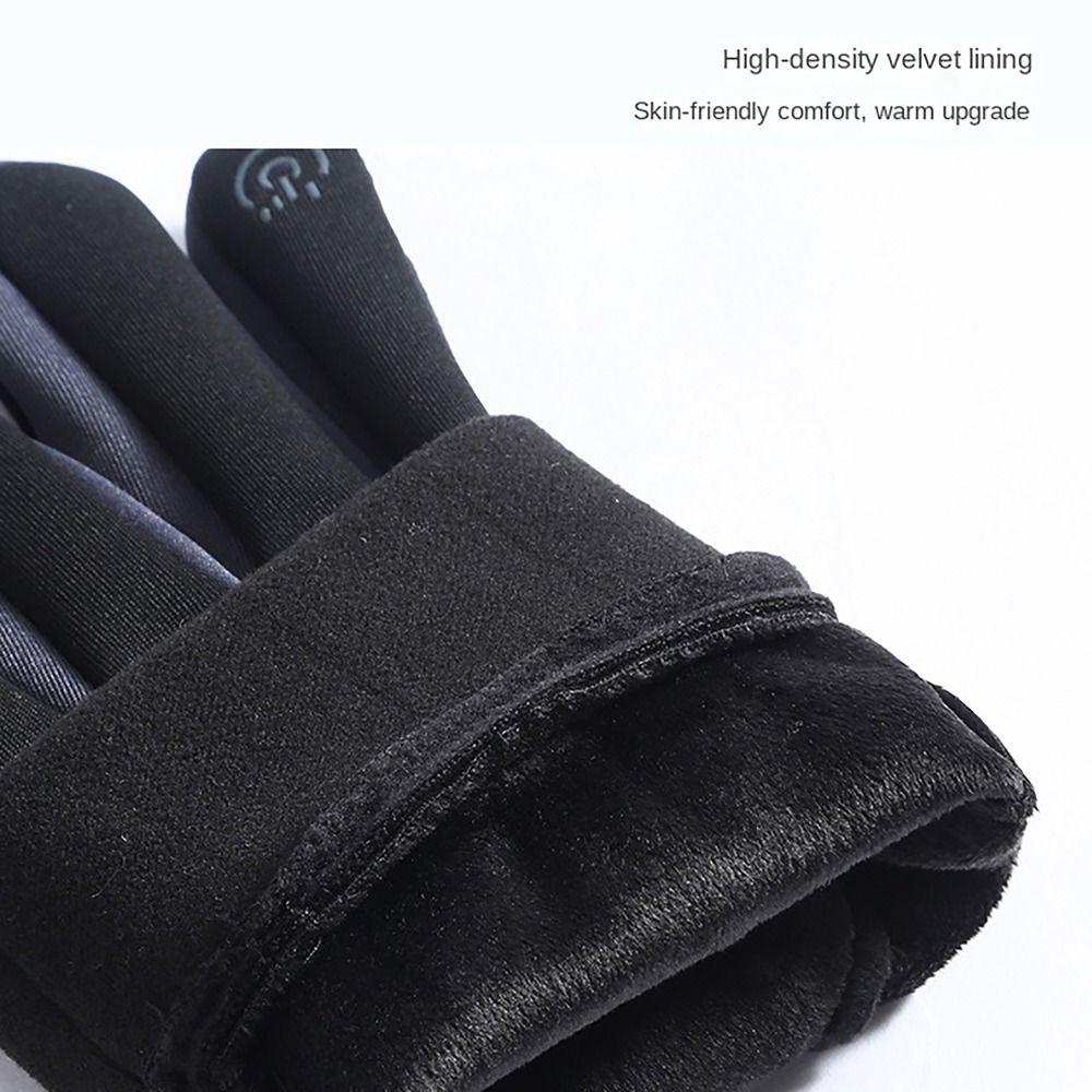 Cold Resistance Winter Gloves Thicken Ski Gloves Touch Screen Gloves  For Outdoor Sport Running
