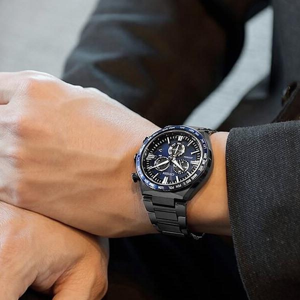 Citizen CB5967-66L ( Часы ATTESA ACT Line Black Titanium Series с питанием от солнечной батареи Eco-Drive с радиоуправлением Direct Flight)