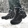 Brand Winter Men's Boots Warm Men's Snow Boots High Quality Leather Waterproof Men Sneakers Outdoor Men Hiking Boots Work Shoes