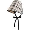 Wide Brim Women Striped Fisherman Hat Solid Color Bucket Hat Casual Sunscreen Visor Cap  Camping