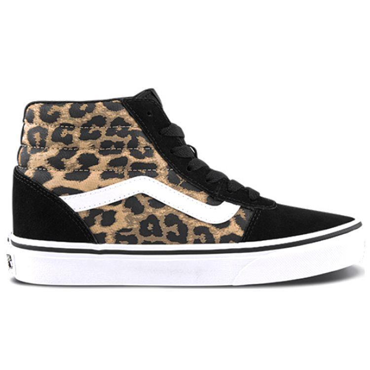 Vans Ward Hi Slip Resistant High Top Skate Shoes Women Sneakers Black Brown VN0A3IUO2AP