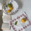 Square Cup Mat Cotton photo background cloth New Western Food Mats  Table Decor
