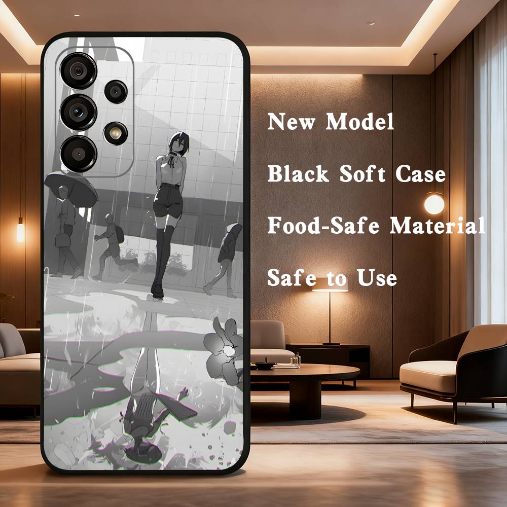C-Chainsaw M-Man Reze Phone Case For Samsung Galaxy A73,31,32,72,41,53,52,71,22,5G,Note,J7,8,9 Soft Black Cover