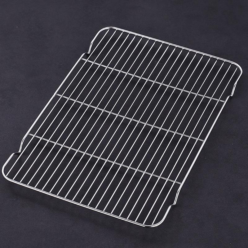 Прямоугольная тарелка из нержавеющей стали с фильтром-сеткой для жарки, приготовления на гриле и на пару