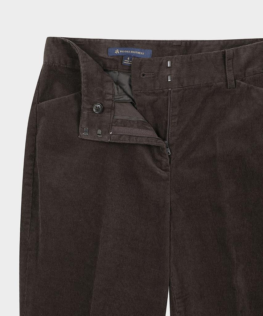 Брюки из вельвета приталенного кроя BROOKS BROTHERS (коричневый) (Bbpcwf59914Ef)