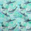 oneOone Хлопчатобумажная гибкая лаймовая ткань Ocean Dolphin Швейный материал Ткань с принтом в ярдах 40 дюймов
