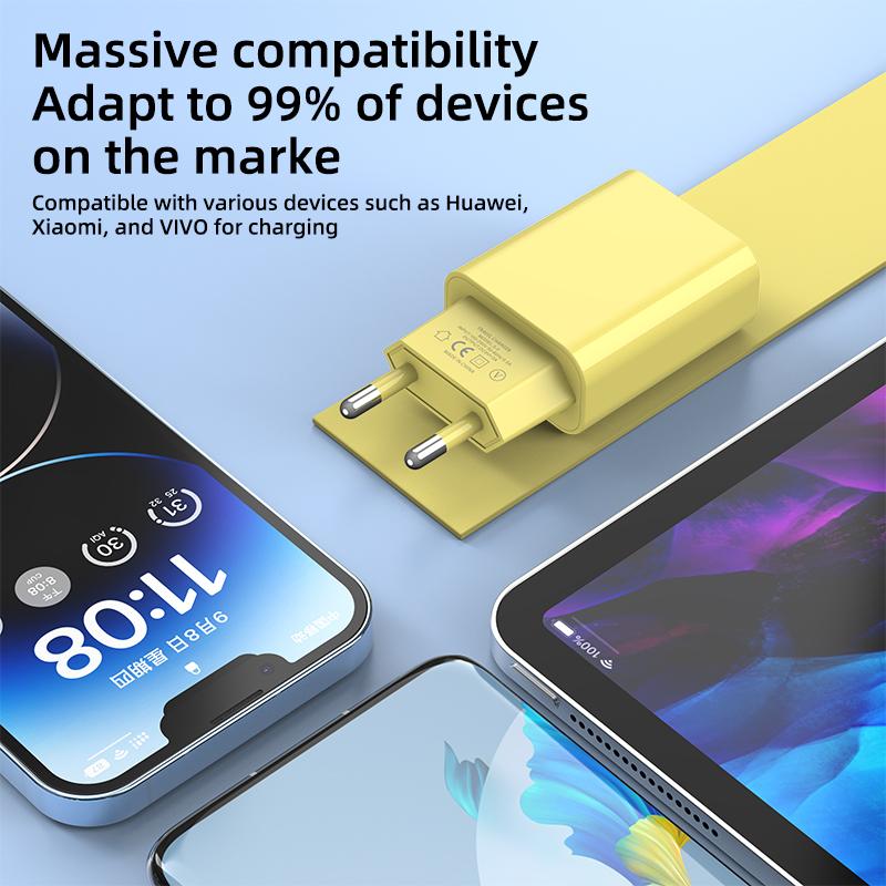 USB Зарядное устройство Быстрая зарядка Quick Charger 3.0 Вилка EU/US Адаптер для мобильного телефона Для Xiaomi iPhone 15 Samsung Зарядное устройство с быстрой зарядкой