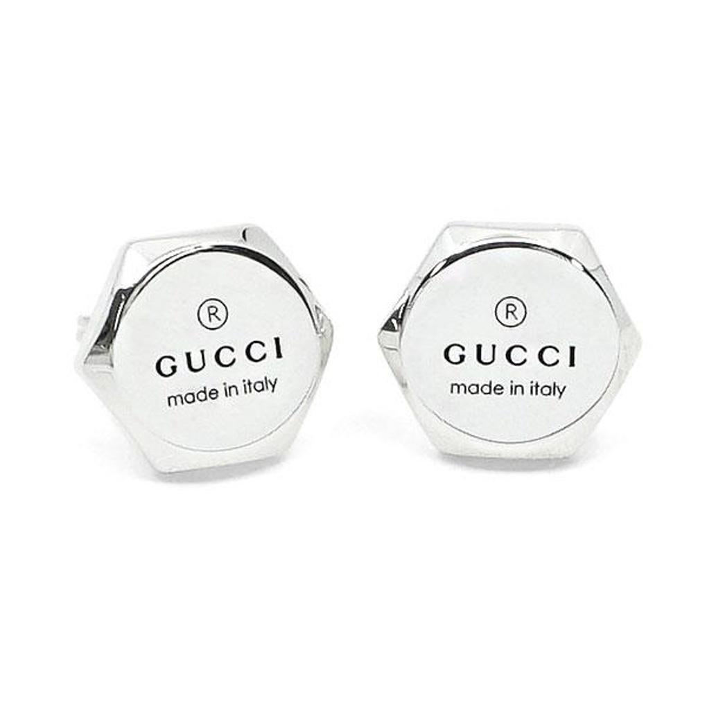 Gucci Серьги-кольца из стерлингового серебра с логотипом YBD779171001