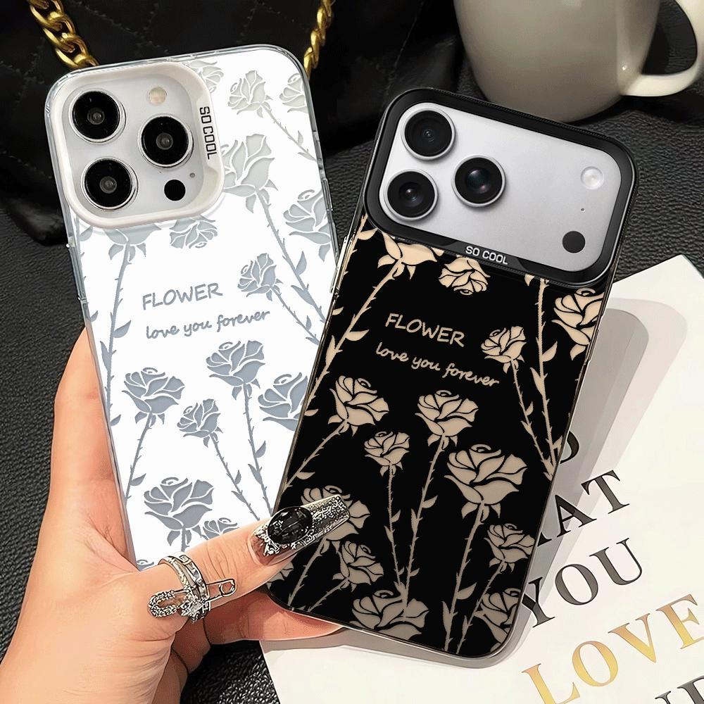 Чехол для iPhone 17 Pro Max 16 11 14 Plus 17e 15 Air 12 Pro 13 Чехол для телефона Креативное Цветочное Искусство