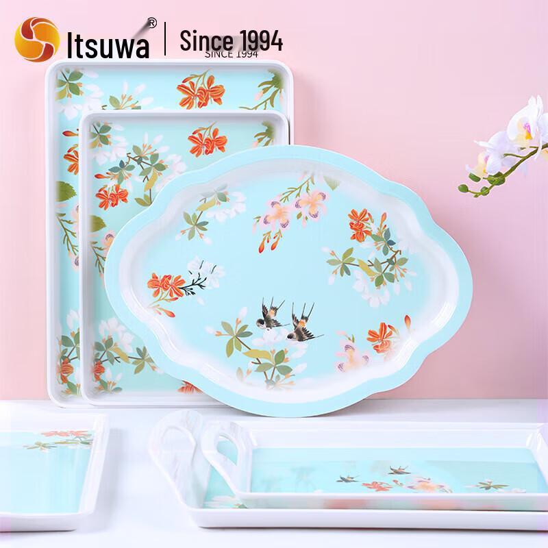 Прямоугольный сервировочный поднос Wuhe Fanghua, скандинавский, из меламина