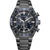 Часы-хронограф CITIZEN ATTESA CB5967-66L (Радиоуправляемый, водонепроницаемый, легкий) с технологией Eco-Drive и корпусом из черного титана, Сделано в Японии, Мужские B