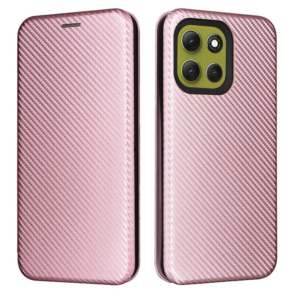 For Motorola Moto G86 5G Case Carbon Fiber Texture Drop-Proof PU Leather Phone Cover