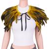 Luxury Feather Shawl Punk Shoulder Fake Collar Fashion Feather Shrug Shawl  Women