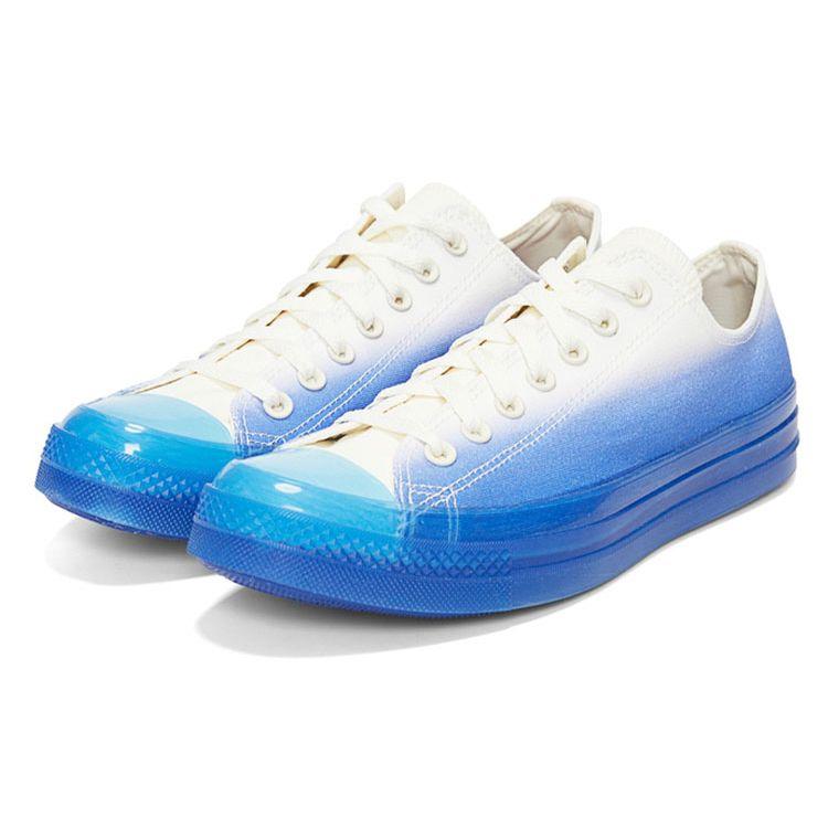 Converse Chuck Taylor Сезонные Удобные Универсальные Низкие Кеды из Канваса Унисекс Синие Белые A00817C