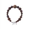 SALTY PEBBLE WOOD BALL BRACELET [BROWN]