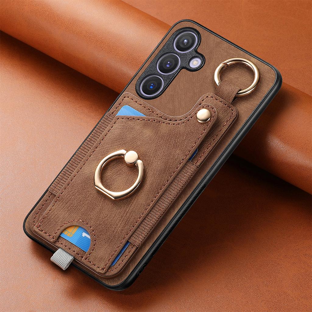 Модный кожаный чехол-кошелек с магнитными картами для Samsung Galaxy S24 Ultra S21 FE S22 S23 Plus A30/20/22/32/33 M10S A14 A25 A34 A15 A25