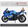 1/9 Suzuki GSX-1000R Diecast Motorcycle Model Toys for Boys Kids Gifts