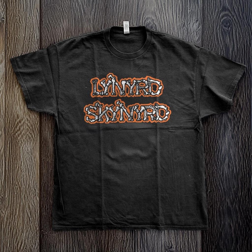 Lynyrd Skynyrd Pronounced Logo Band Unisex Black T-shirt S-