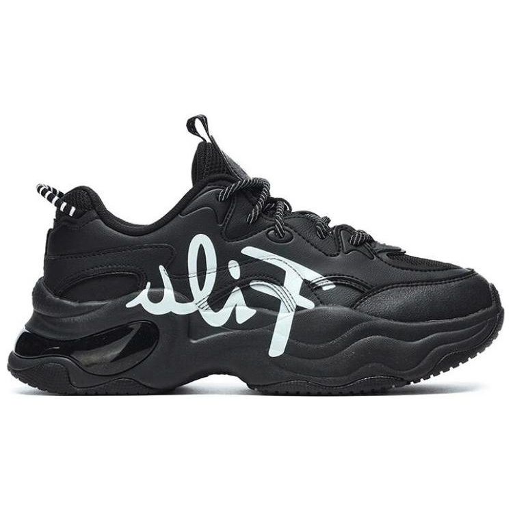 Fila Fusion Кроссовки с воздушной подошвой Удобные Универсальные Амортизирующие Прочные Низкие Папины кроссовки Женская кроссовка Черный T12W231304FBW