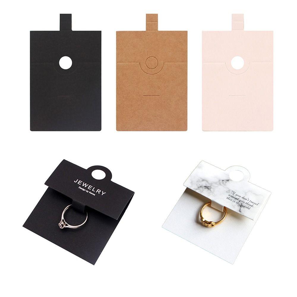 50 шт DIY ювелирные изделия дисплей карты черный белый брелок упаковка бирки брелки