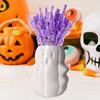 Halloween Ghost Spooky Flower Pot Vase Candy Bowl Plant Holder Weird Design Indoor Outdoor Decoration