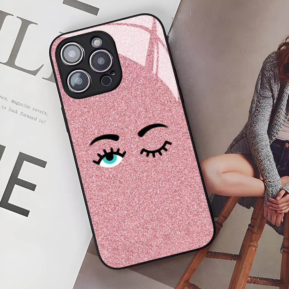 Горячий чехол для телефона Ferragnies Eyes Chiara для Iphone 16 15 14 12 11 13 Pro Max Mini X Xr Xs Se 8 Puls стеклянная крышка