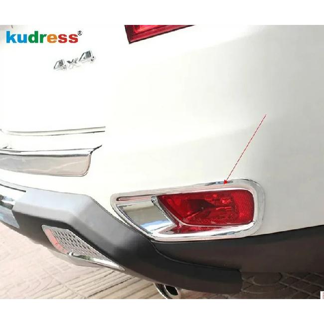 Для Jeep Compass 2011 2012 2013 2014 2015 Хром Автомобиль Задний Бампер Противотуманная Фара Лампа Крышка Отделка Задний Противотуманный Фонарь Окантовка Отделка Аксессуары