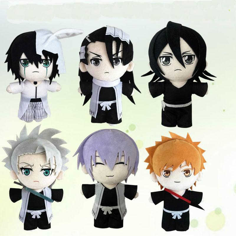 Плюшевые игрушки BLEACH 20 см с изображением Кучики Бьякуи и Куросаки Ичиго для косплея и в качестве подарков