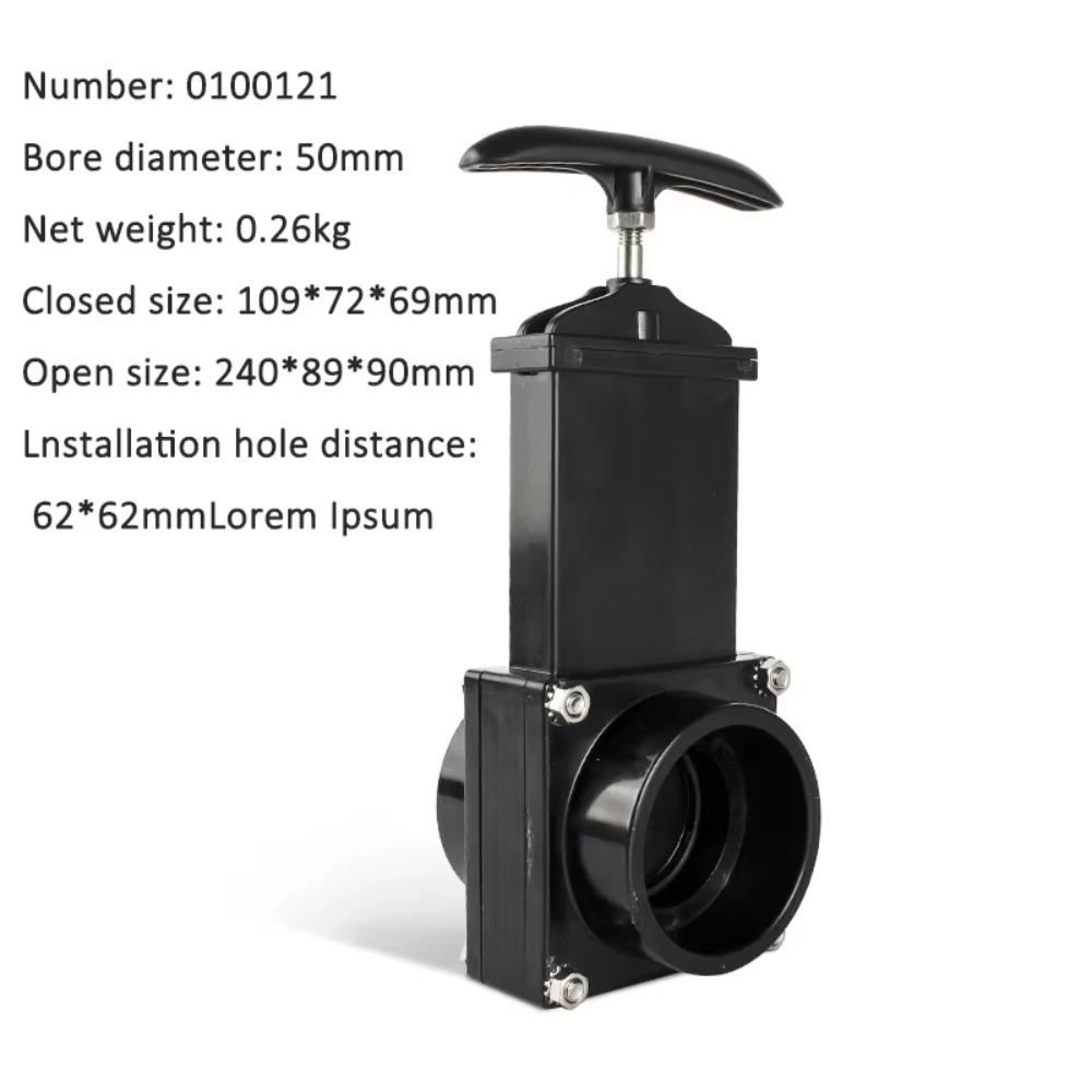 Пластиковый коллектор сточных вод для RV Нержавеющая сталь Аксессуары для модификации RV Шиберный клапан