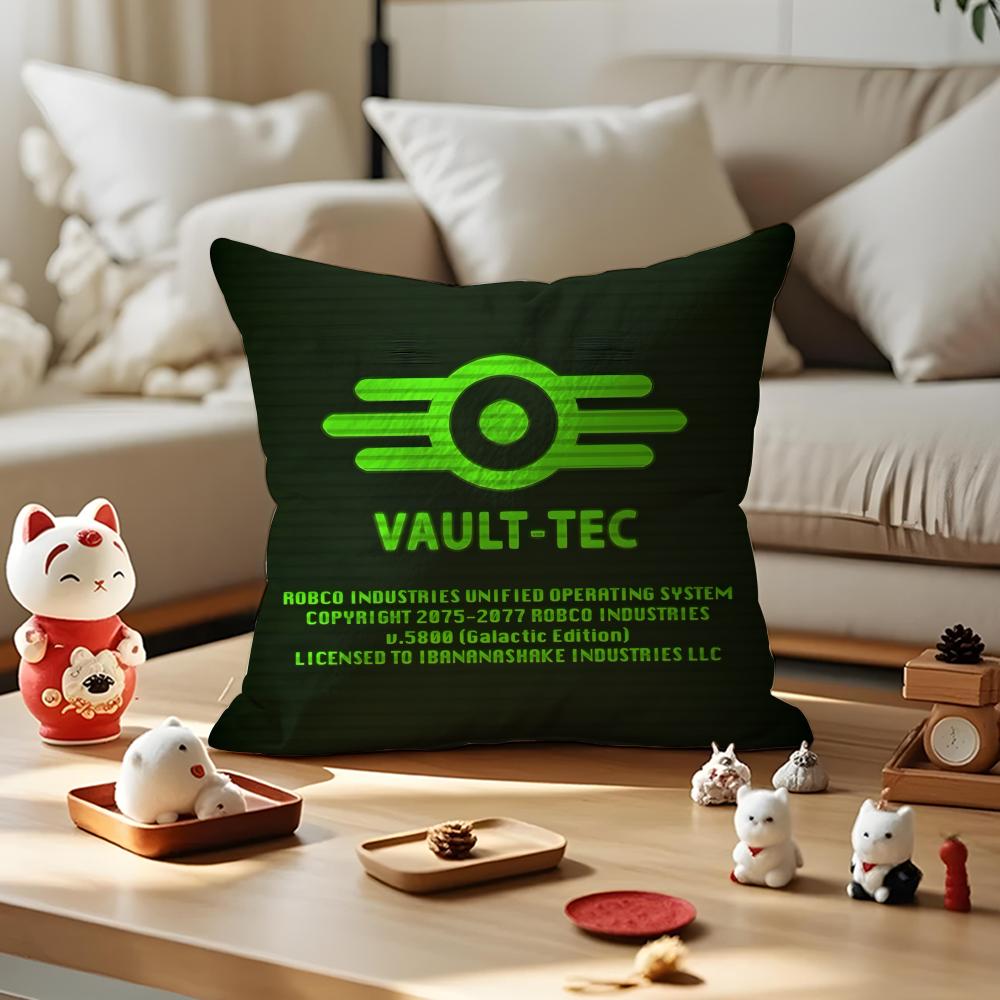 Game VVVaultS TTTec Pillow Case Antidustmite Pillowcase Invisible Zipper Silky Short Plush Sofa Cushion Cover