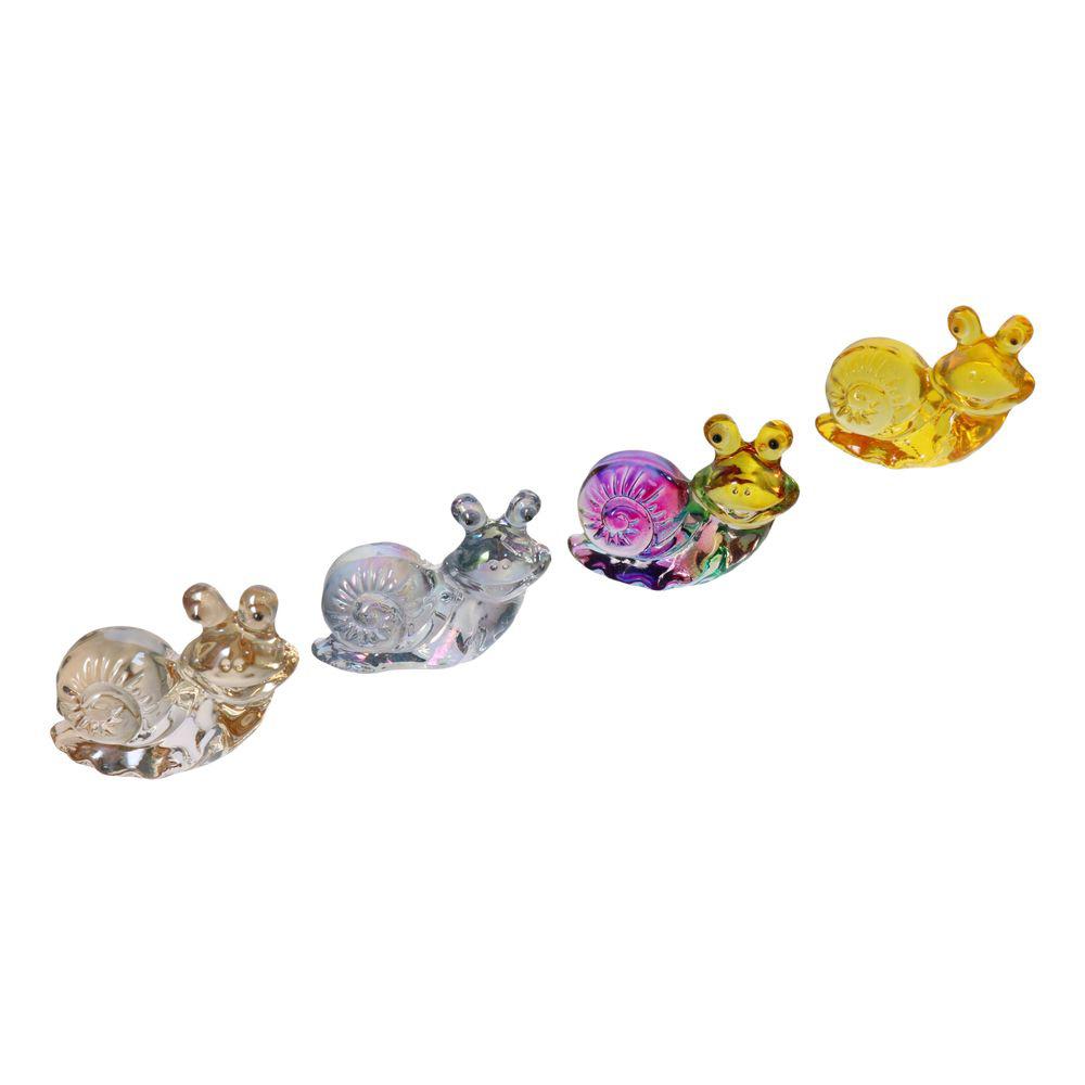 Хрустальная улитка Украшение улитка Красочное украшение улитка Новое красивое стеклянное украшение Дом