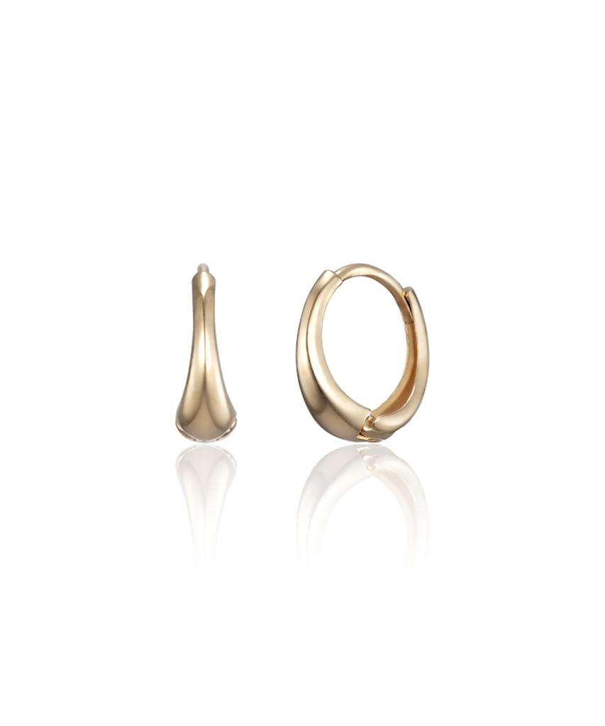 Akarki 14K Noah Teardrop One-Touch Ring Earrings