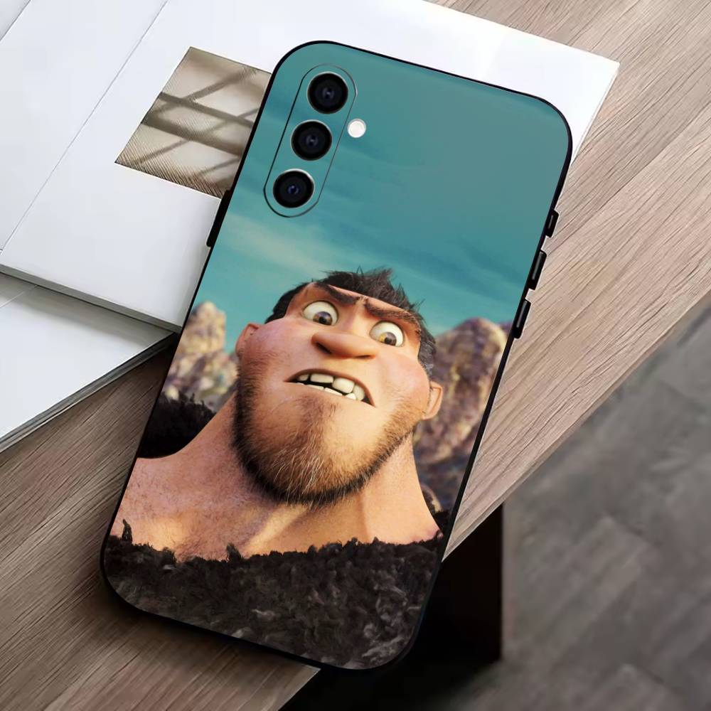 The C-Croods Phone Case For Samsung Galaxy A73,A72,A71,A70,A53,A52,A51,Soft Silicone Black Cover