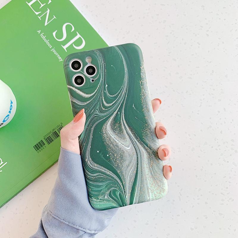 Роскошный мраморный чехол для телефона iPhone 11 12 13 14 Pro Max XS X XR 7 8 Plus mini противоударный SE мягкий силиконовый матовый чехол
