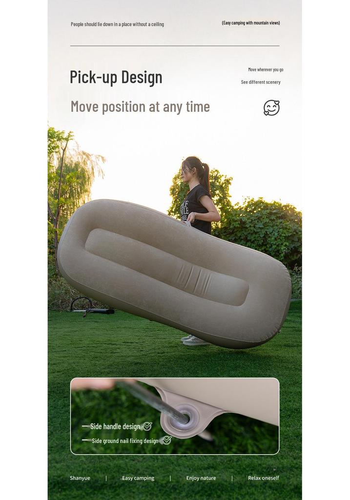 Mountain Air Inflatable Sofa: Outdoor Music Festival Camping Mattress & Lounge Chair