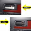 Carbon Fiber Look For Toyota FJ Cruiser 07-21 Interior door handle cover trim 4X