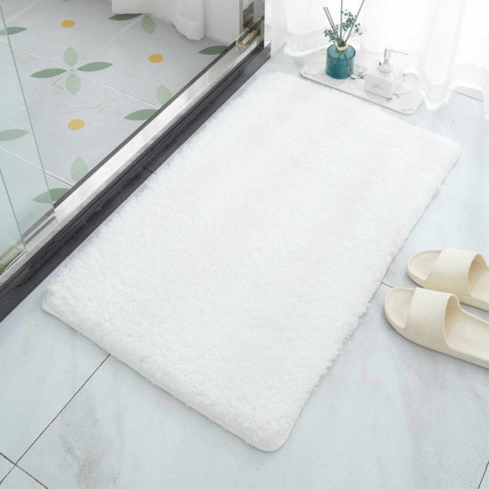 Утолщенный коврик для ванной комнаты из кашемира, нескользящие ковры для ванной, коврик для пола в ванной, коврик для двери в душевую, пена с эффектом памяти, 3D-подкладка
