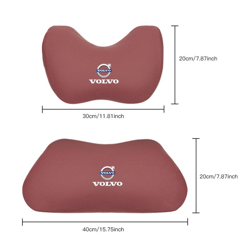 Car Seat Headrest Lumbar Support Memory Cotton Pillow Keychain For Volvo XC90 V90 V60 XC60 V40 EC40 EX40 S80 S60 S90 C40 C30 C70