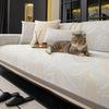 Thick Cotton-Blend Sofa Cover, Cozy Couch Cover And Snug Sofa Slipcover For 2-3 Seater Living Rooms