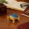 Декоративный винтажный ящик для хранения Ретро металлическая фигурка черепахи Шкатулка для украшений в виде черепахи для женщин