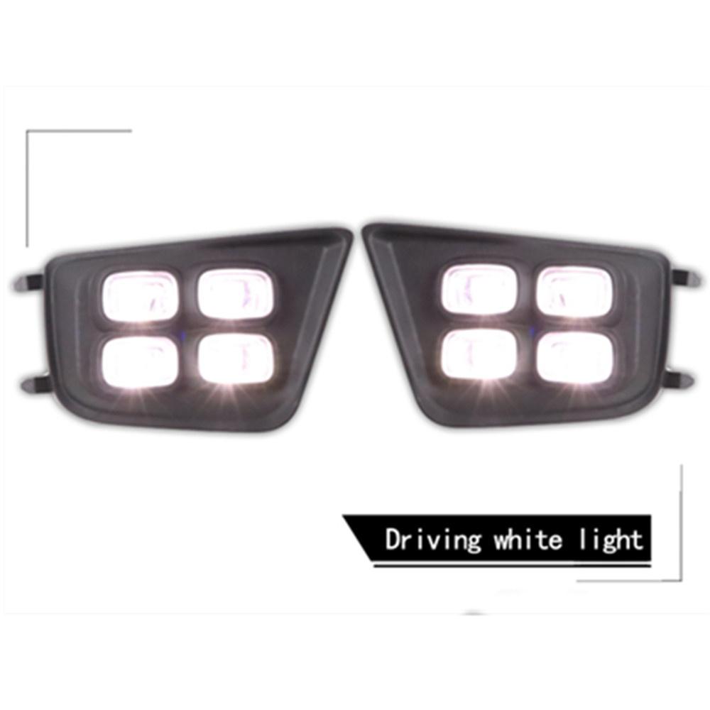 2 шт. ДХО светодиодные дневные ходовые противотуманные фары с указателем поворота для Toyota Tacoma