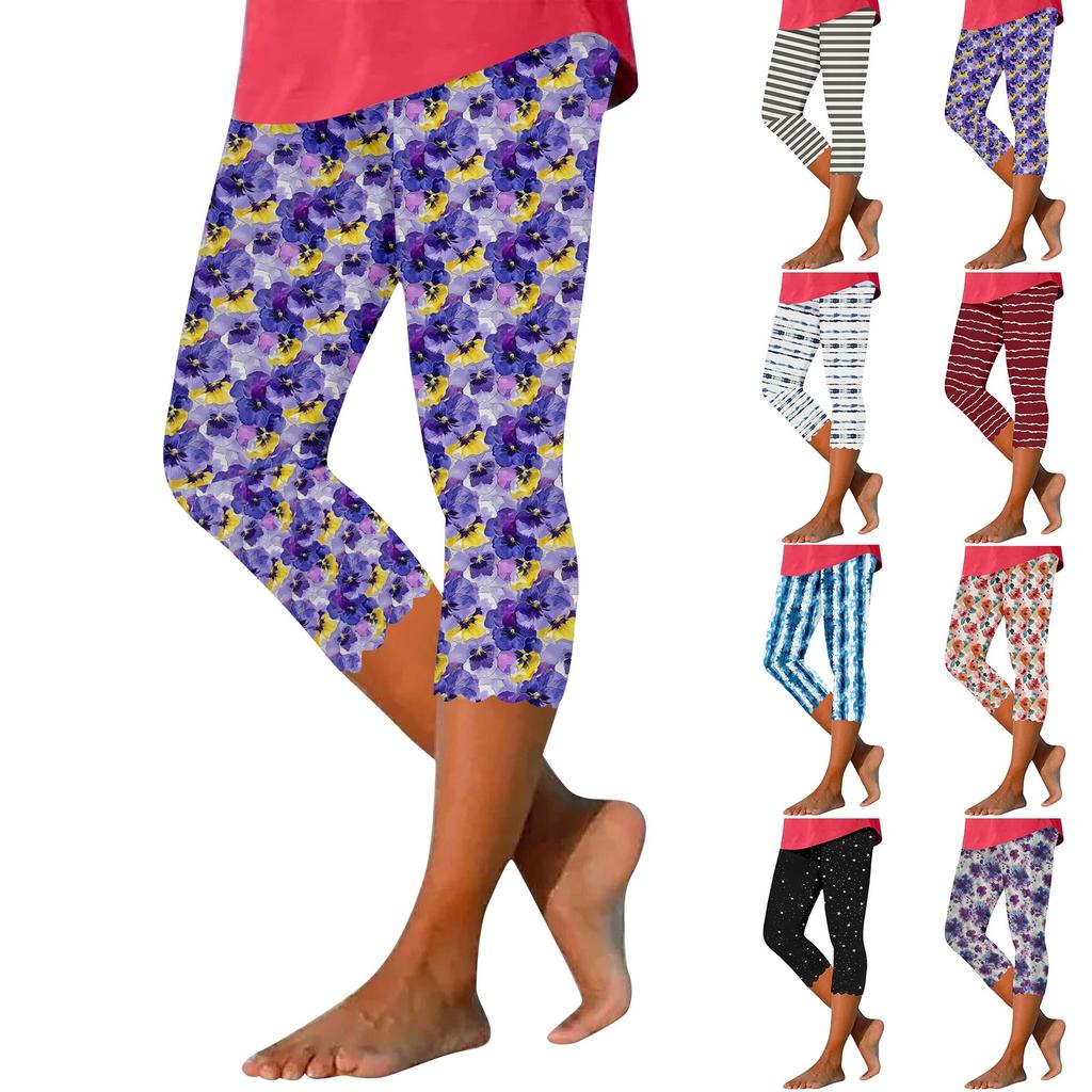 Women's Elastic Waist Pants Skinny Beach Pants